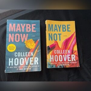 Colleen Hoover “Maybe Now” and “Maybe Not.”